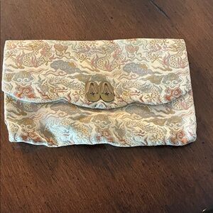 Vintage tapestry clutch